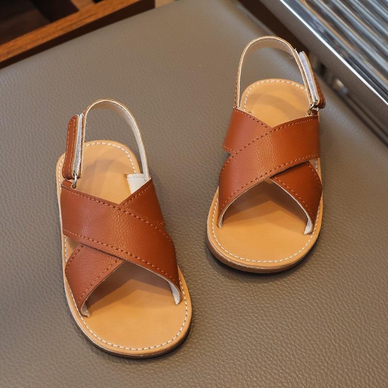 Girls Summer Sandals, Children s Fashionable Toddler Cross-Strap Sandals, Hook-and-Loop Closure Baby Beach Shoes. 30 коричневий
Girls Summer Sandals, Children s Fashionable Toddler Cross-Strap Sandals, Hook-and-Loop Closure Baby Beach Shoes. 30 коричневий