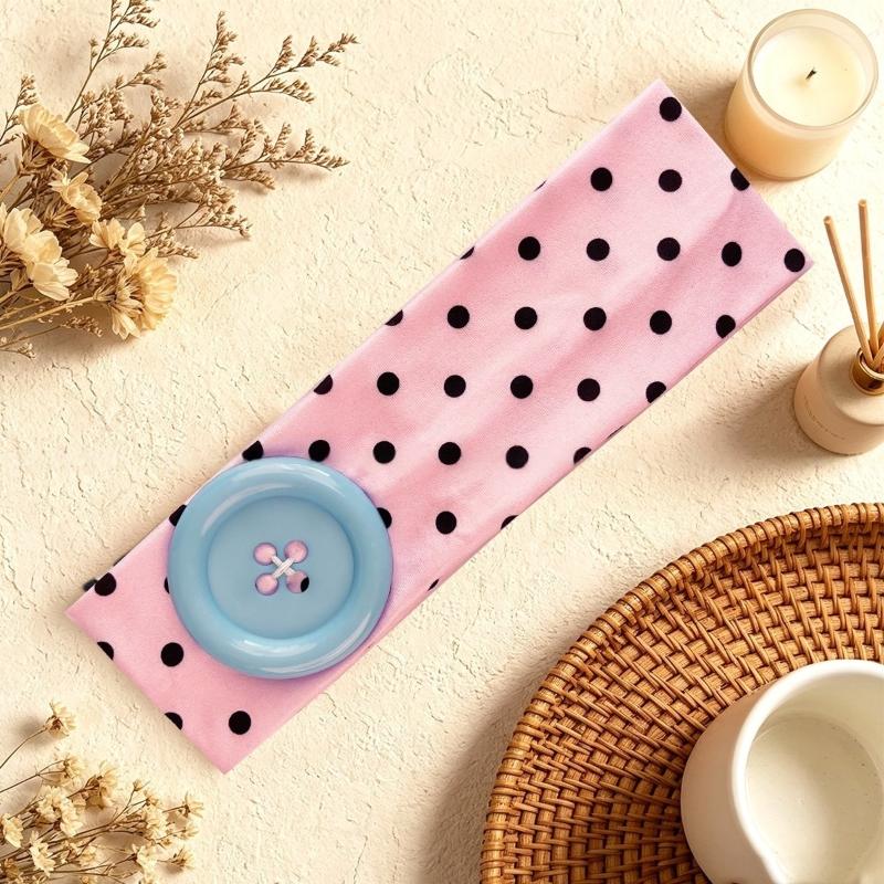 Summer Dopamine Large Button Wave Dot Headband Fashionable Ins Style Elastic Headband Colorful Hair Accessories For Women Girls A18
Summer Dopamine Large Button Wave Dot Headband Fashionable Ins Style Elastic Headband Colorful Hair Accessories For Women Girls A18