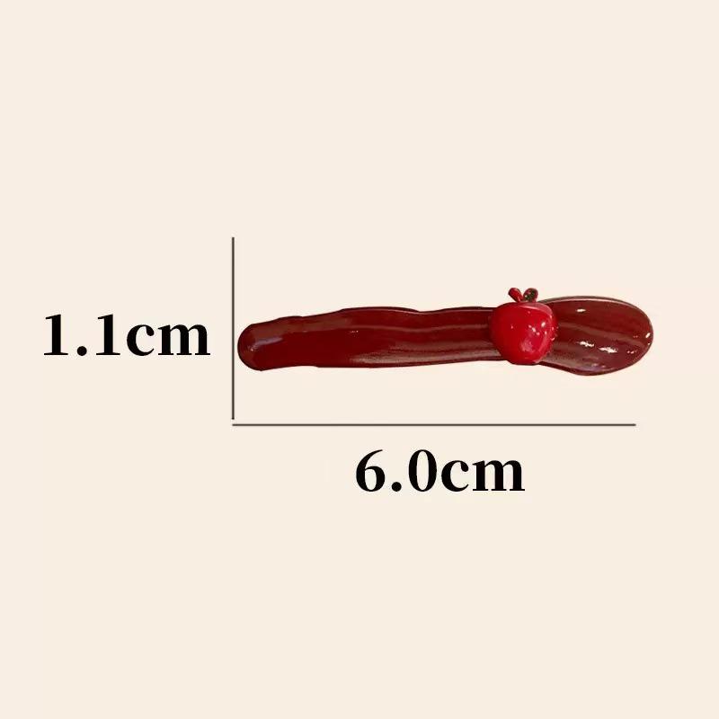 Korean Style Red Apple No-Trace Hair Clip for Bangs - Niche Design
Korean Style Red Apple No-Trace Hair Clip for Bangs - Niche Design