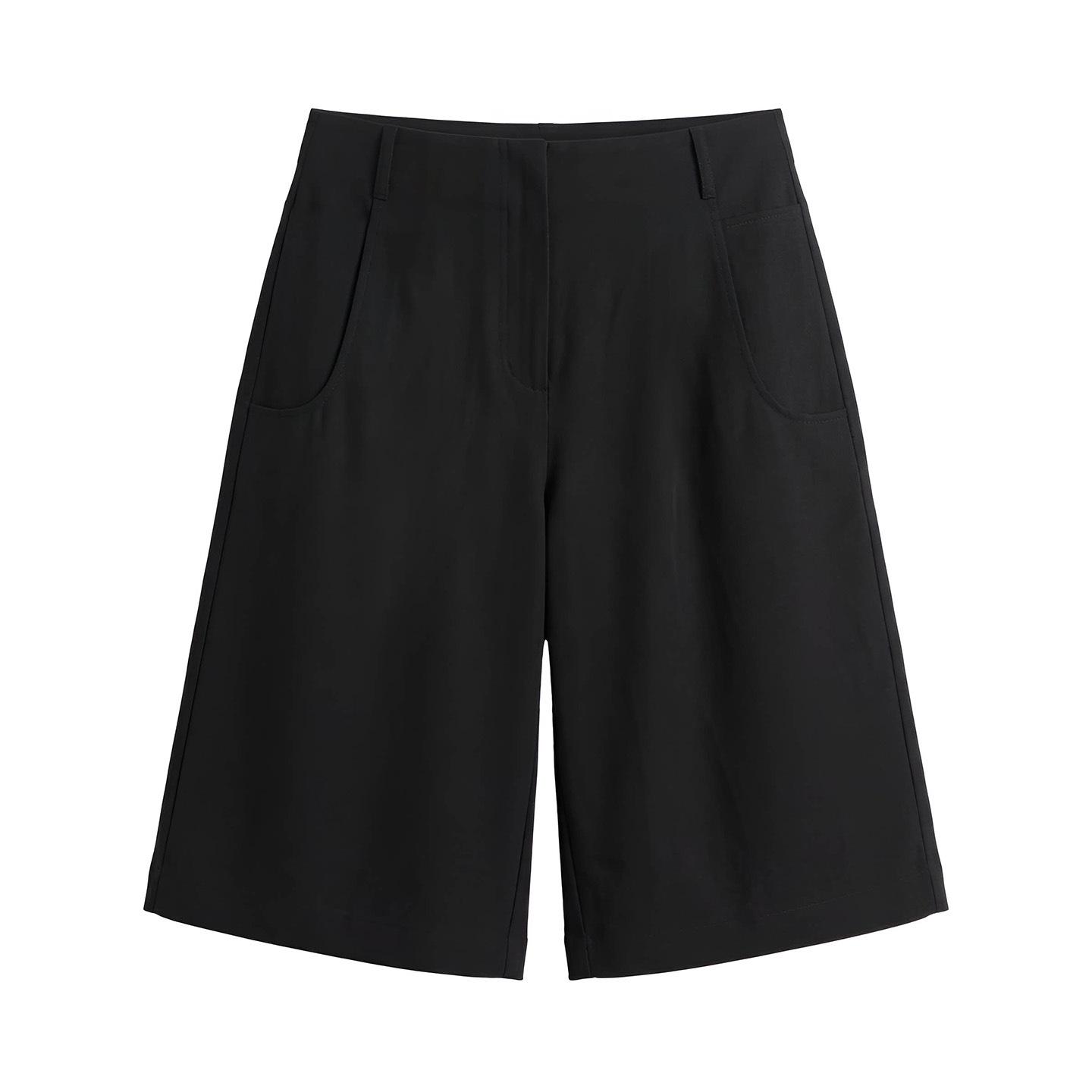 Women s High-Waisted Wide-Leg Cropped Pants - Straight, Loose Fit for a Slimming A-line Look Large чёрный
Women s High-Waisted Wide-Leg Cropped Pants - Straight, Loose Fit for a Slimming A-line Look Large чёрный