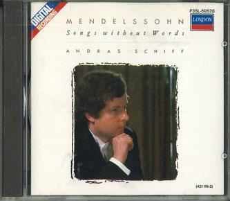 CD ANDRAS SCHIFF - Mendelssohn Songs Without Words F35L50528 LONDON Japan Classical Used
CD ANDRAS SCHIFF - Mendelssohn Songs Without Words F35L50528 LONDON Japan Classical Used