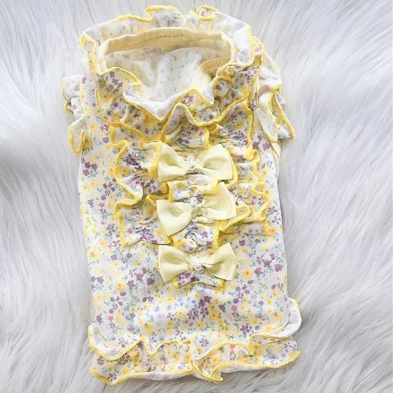 Small Dog Clothes T-shirt Cat Puppy Vest Yorkshire Terriers Pomeranian Shih Tzu Maltese Poodle Bichon Frise Pet Clothing Shirt XS(old) жовтий
Small Dog Clothes T-shirt Cat Puppy Vest Yorkshire Terriers Pomeranian Shih Tzu Maltese Poodle Bichon Frise Pet Clothing Shirt XS(old) жовтий