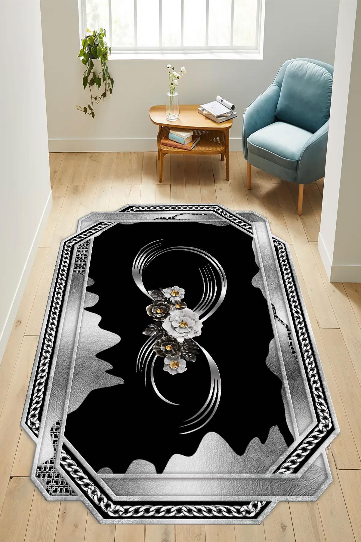 YTRHOME Home Modern L9123-1 Нескользящая точечная основа с цифровой печатью нового поколения для гостиной, кухни, прихожей, ковра и напольного коврика 50 x 80 чёрный/серый
YTRHOME Home Modern L9123-1 Нескользящая точечная основа с цифровой печатью нового поколения для гостиной, кухни, прихожей, ковра и напольного коврика 50 x 80 чёрный/серый