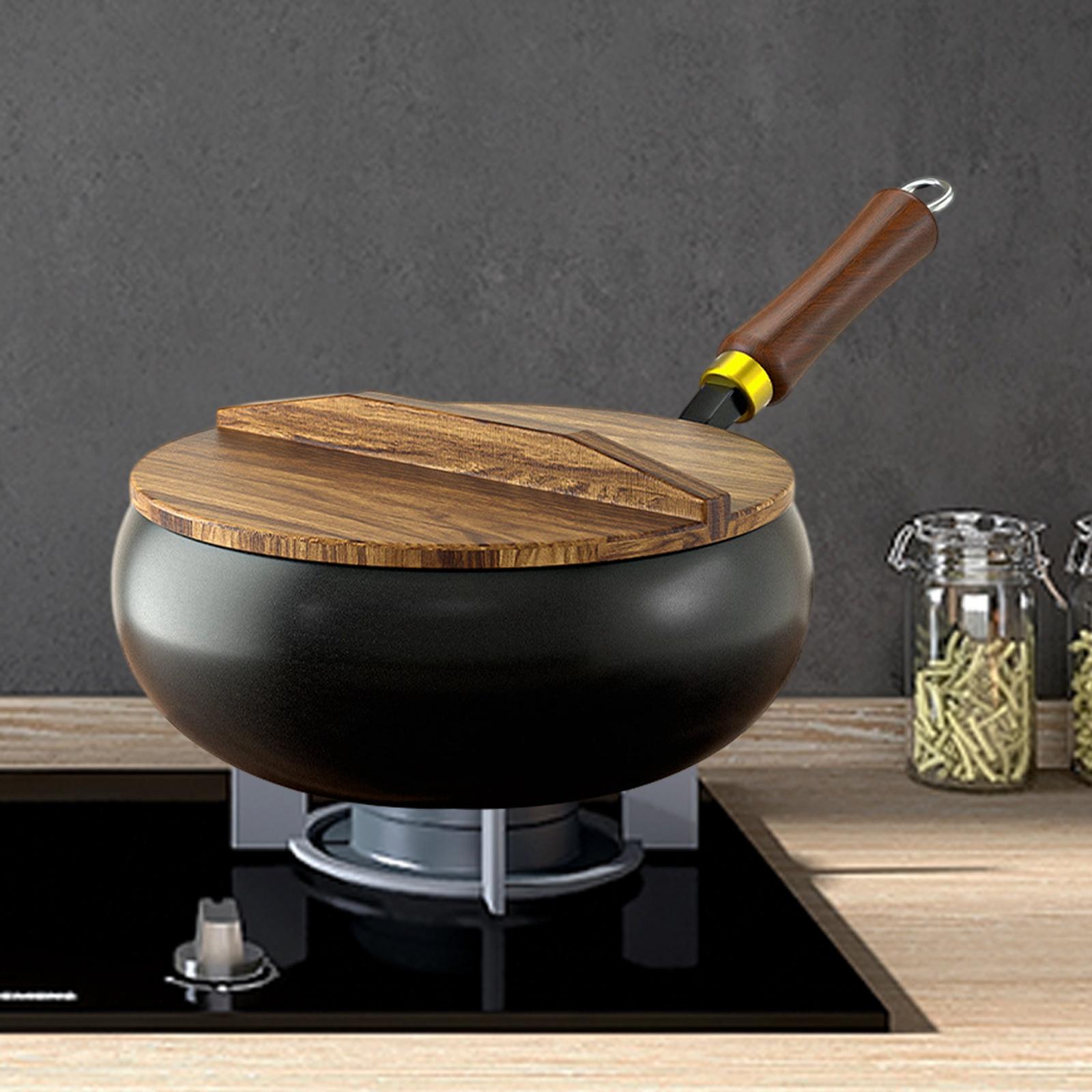 Cast Iron Pan Wooden Lid, Skillet Boiling Cookware Induction Cooker, Stir Fry Pan Chinese Wok for Kitchen Hotel Home Camping 24cm
Cast Iron Pan Wooden Lid, Skillet Boiling Cookware Induction Cooker, Stir Fry Pan Chinese Wok for Kitchen Hotel Home Camping 24cm