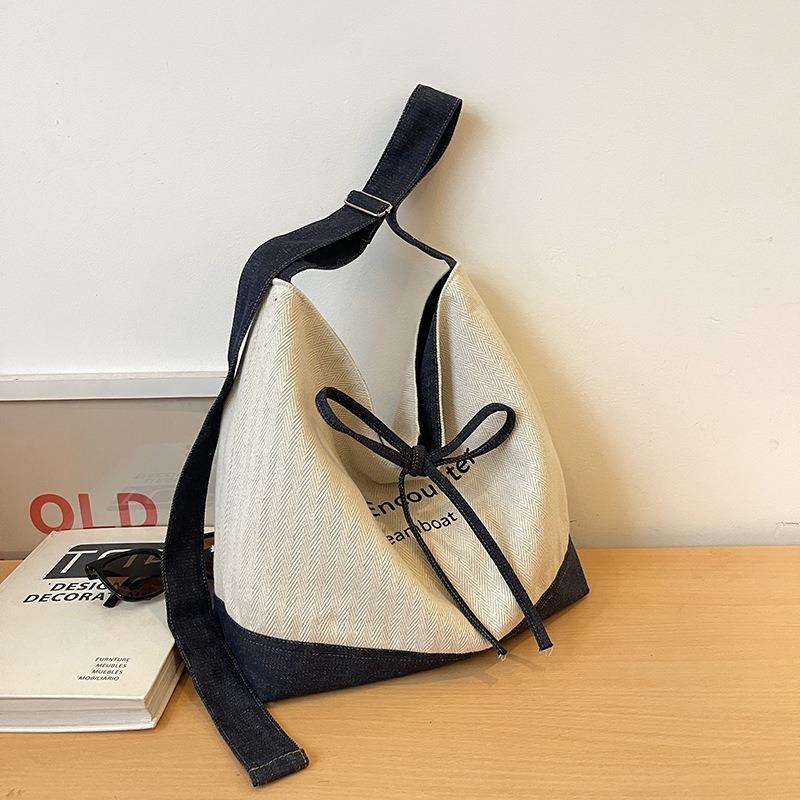 Повседневная холщовая сумка большой вместимости, женская новая универсальная наплечная сумка-мессенджер, студенческая сумка-тоут бежевый
Повседневная холщовая сумка большой вместимости, женская новая универсальная наплечная сумка-мессенджер, студенческая сумка-тоут бежевый