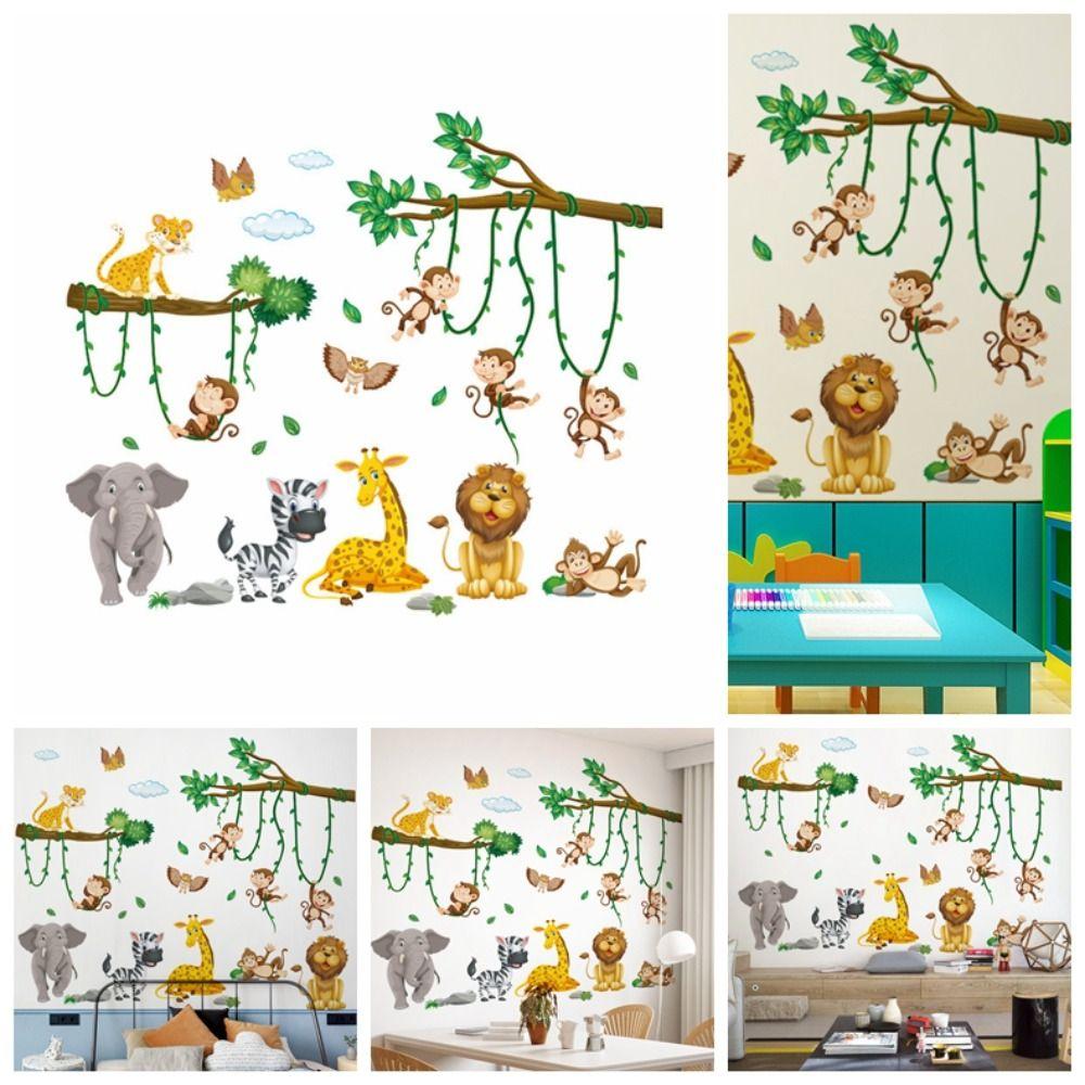 Waterproof Monkey Lion Wall Sticker Self-paste Home Background Sticker Funny Animal Mural Bedroom
Waterproof Monkey Lion Wall Sticker Self-paste Home Background Sticker Funny Animal Mural Bedroom
