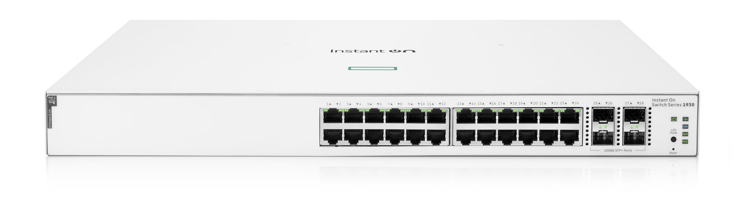 HPE Networking Instant On Switch Series 1930 Gb Smart Managed Layer Ethernet Switch with PoE 24x 1G 4x 24x CL4 PoE Japan Model 24-port 2+ SFP+
HPE Networking Instant On Switch Series 1930 Gb Smart Managed Layer Ethernet Switch with PoE 24x 1G 4x 24x CL4 PoE Japan Model 24-port 2+ SFP+