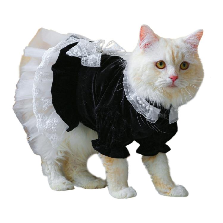 Dog Cat Dress Costume Black Clothing Pet Clothes Outfit for Girl Small Dogs S
Dog Cat Dress Costume Black Clothing Pet Clothes Outfit for Girl Small Dogs S