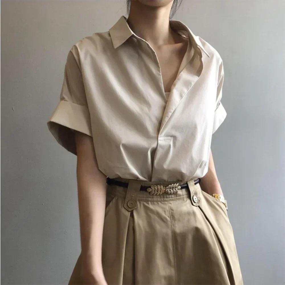 Women Blouses Spring Summer Breathable Simple Short Batwing Sleeve Turn Town Quick Dry Collar Shirts Solid Color Female Clothing XXXL
Women Blouses Spring Summer Breathable Simple Short Batwing Sleeve Turn Town Quick Dry Collar Shirts Solid Color Female Clothing XXXL