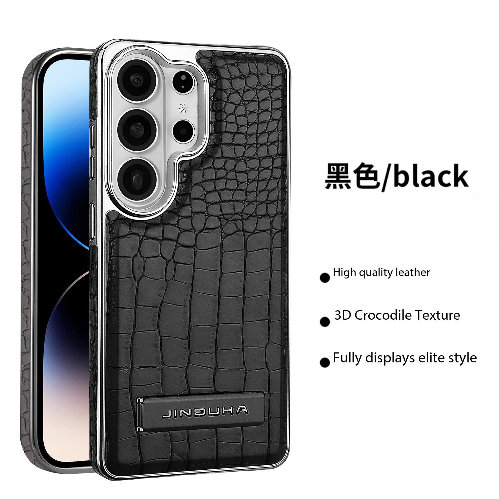 Premium Crocodile Grain Leather Magnetic Phone Case for Samsung Galaxy S26 Ultra S25 Edge S24 Plus S23 Bracket Plating Cover Galaxy S26 Plus чорний
Premium Crocodile Grain Leather Magnetic Phone Case for Samsung Galaxy S26 Ultra S25 Edge S24 Plus S23 Bracket Plating Cover Galaxy S26 Plus чорний