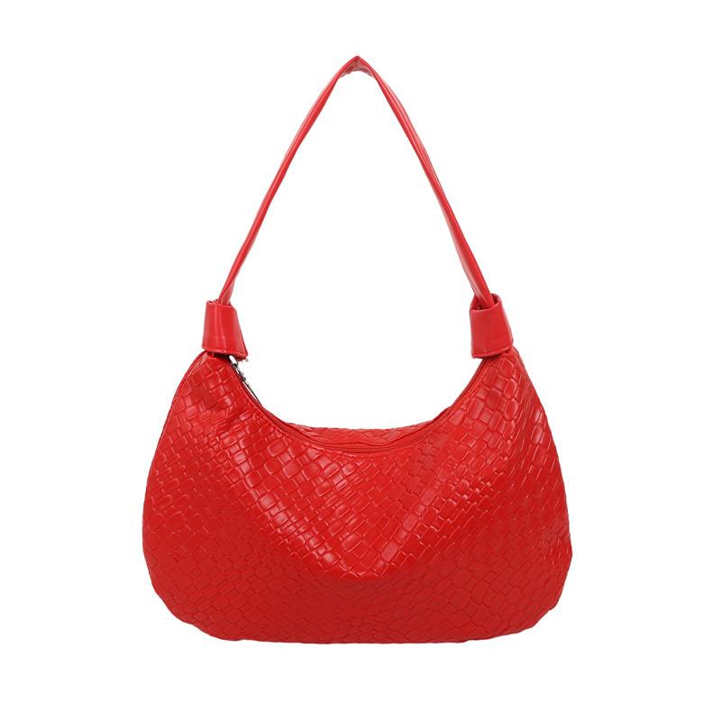pu popular fashion woven commuter new large capacity simple casual design underarm portable tote bag червоний
pu popular fashion woven commuter new large capacity simple casual design underarm portable tote bag червоний