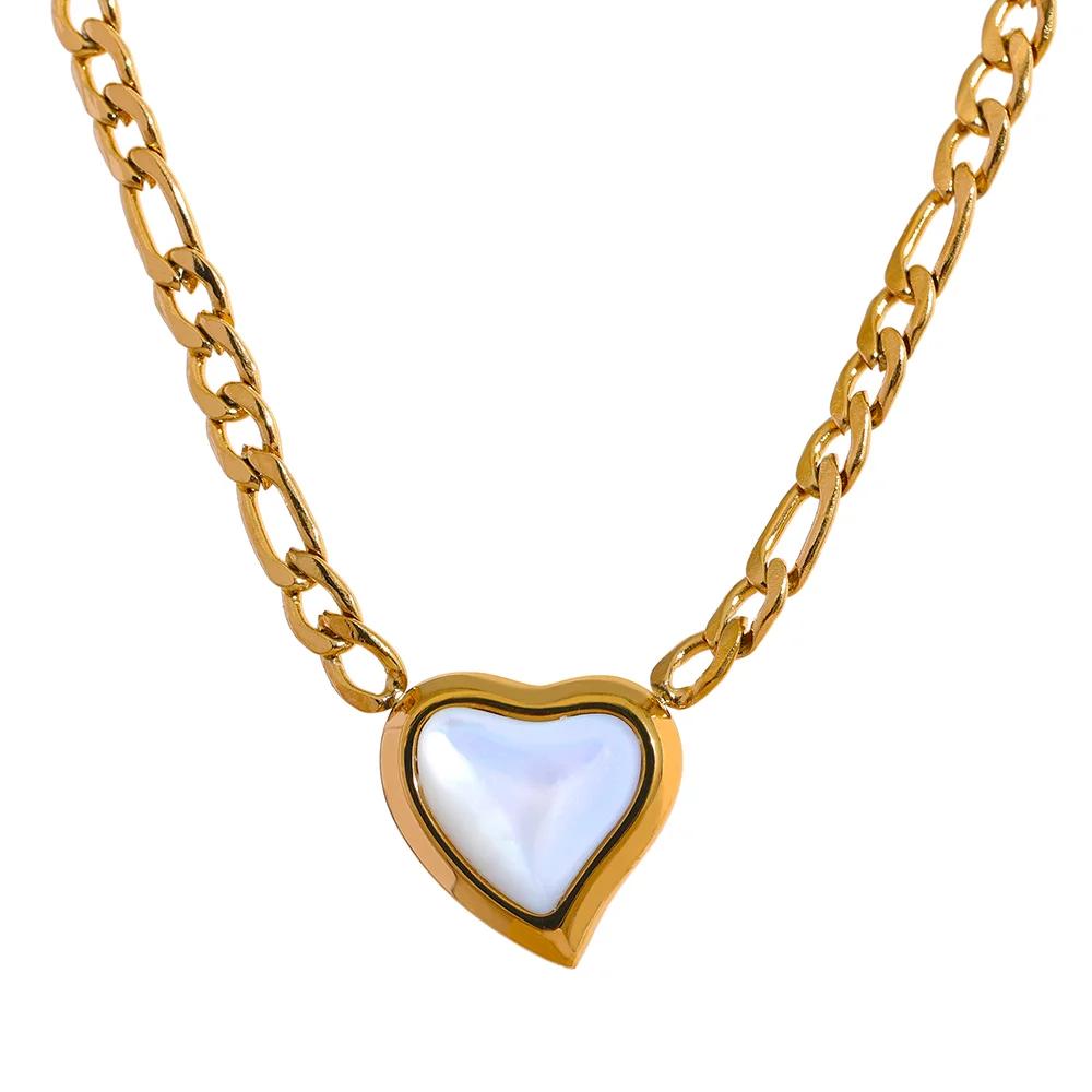 Yhpup Stainless Steel Heart Shell Pendant Necklace for Women Romantic Charms Metal Chain Rust Proof Golden Jewelry Gift
Yhpup Stainless Steel Heart Shell Pendant Necklace for Women Romantic Charms Metal Chain Rust Proof Golden Jewelry Gift