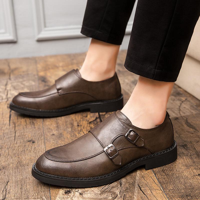 Foreign trade large size autumn new Korean version men s business pointed casual leather shoes English leather shoes 47 коричневий
Foreign trade large size autumn new Korean version men s business pointed casual leather shoes English leather shoes 47 коричневий