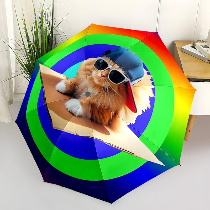 1pc Cat Fashion Automatic Open/Close Folding Umbrella - Compact 8-Rib Design, Daily Use, Perfect Gift for Friends & Family yy251124178
1pc Cat Fashion Automatic Open/Close Folding Umbrella - Compact 8-Rib Design, Daily Use, Perfect Gift for Friends & Family yy251124178