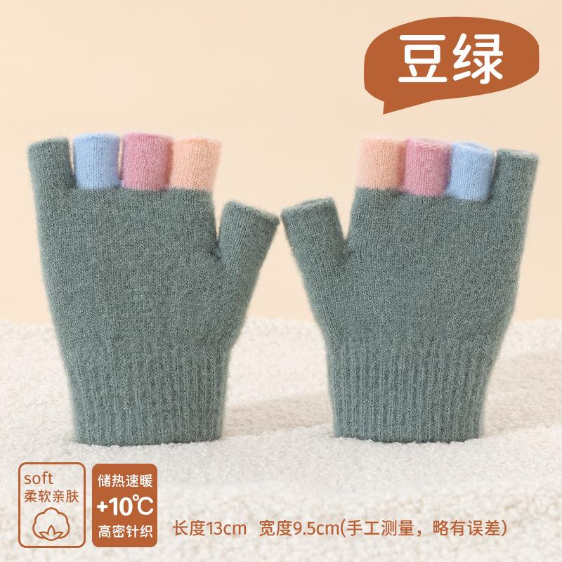 Детские шерстяные перчатки на осень и зиму, студенты пишут домашнее задание, чтобы согреться, с половиной пальцев, мультяшные перчатки для мальчиков и девочек, показывающие пальцы
Детские шерстяные перчатки на осень и зиму, студенты пишут домашнее задание, чтобы согреться, с половиной пальцев, мультяшные перчатки для мальчиков и девочек, показывающие пальцы