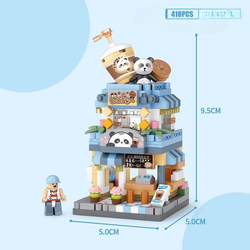 Строительные блоки из микрочастиц, сборка игрушек, магазин мороженого, Интернет-знаменитости, мини-модель с видом на улицу, украшения, кафе-панда
Строительные блоки из микрочастиц, сборка игрушек, магазин мороженого, Интернет-знаменитости, мини-модель с видом на улицу, украшения, кафе-панда