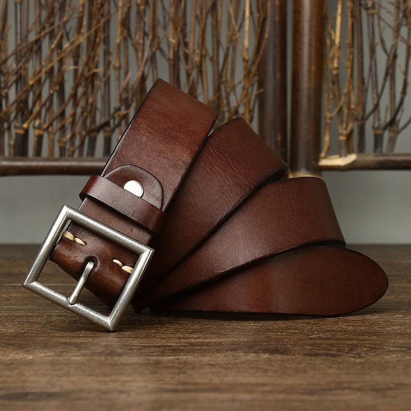 3.8CM Real Cow Genuine Leather Luxury Strap Male Belts Cowskin Retro Vintage Stainless Steel Pin Buckle Men Belt High Quality 125cm
3.8CM Real Cow Genuine Leather Luxury Strap Male Belts Cowskin Retro Vintage Stainless Steel Pin Buckle Men Belt High Quality 125cm