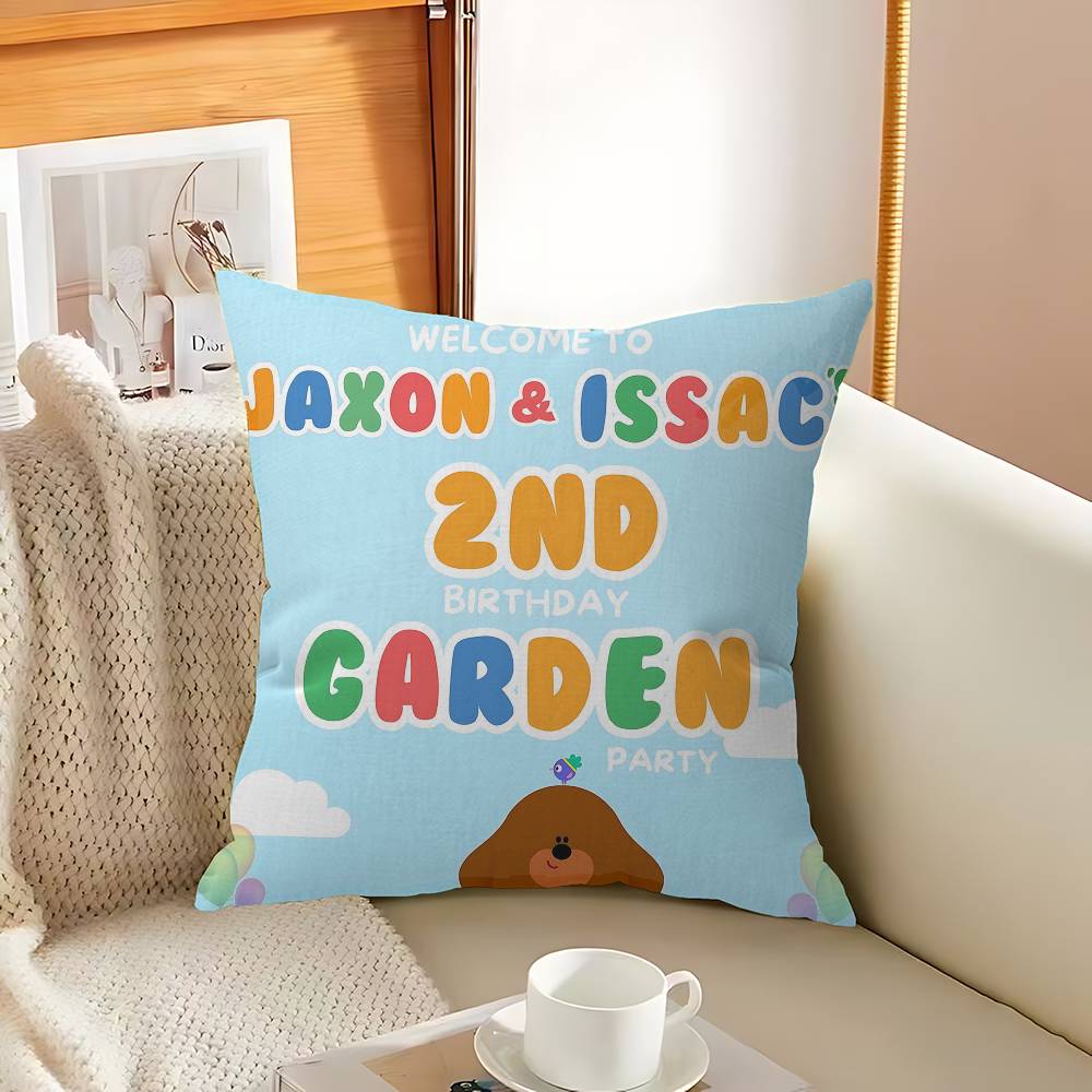 Animation H-Hey D-Duggee Cushion Cover Car Throw Pillow Case For Sofa Car Christmas Gift 40x40cm 45x45cm 12x12Inch
Animation H-Hey D-Duggee Cushion Cover Car Throw Pillow Case For Sofa Car Christmas Gift 40x40cm 45x45cm 12x12Inch