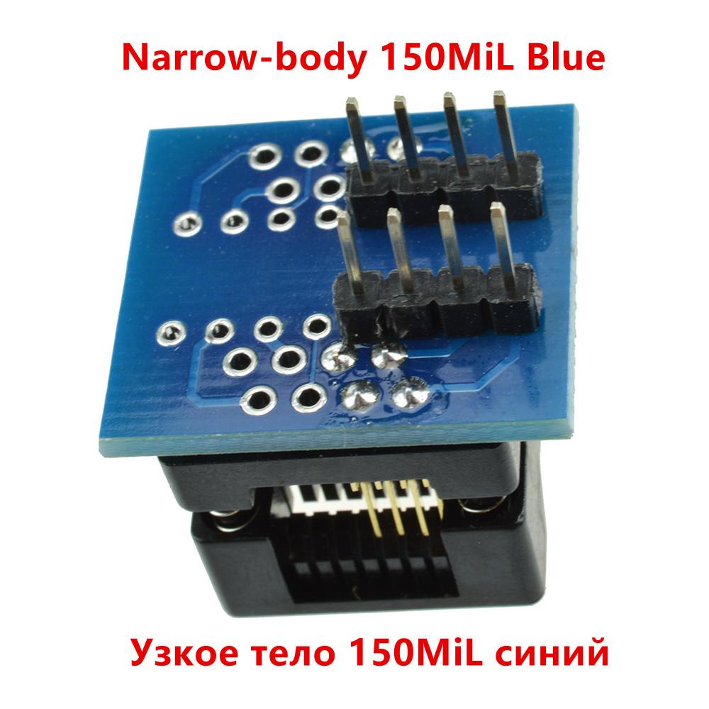 MSOP8 to DIP8 Wide-body Narrow-body Seat Wide 150mil 200mil Programmer Adapter SOIC8 to DIP8 IC Socket Blue Green
MSOP8 to DIP8 Wide-body Narrow-body Seat Wide 150mil 200mil Programmer Adapter SOIC8 to DIP8 IC Socket Blue Green