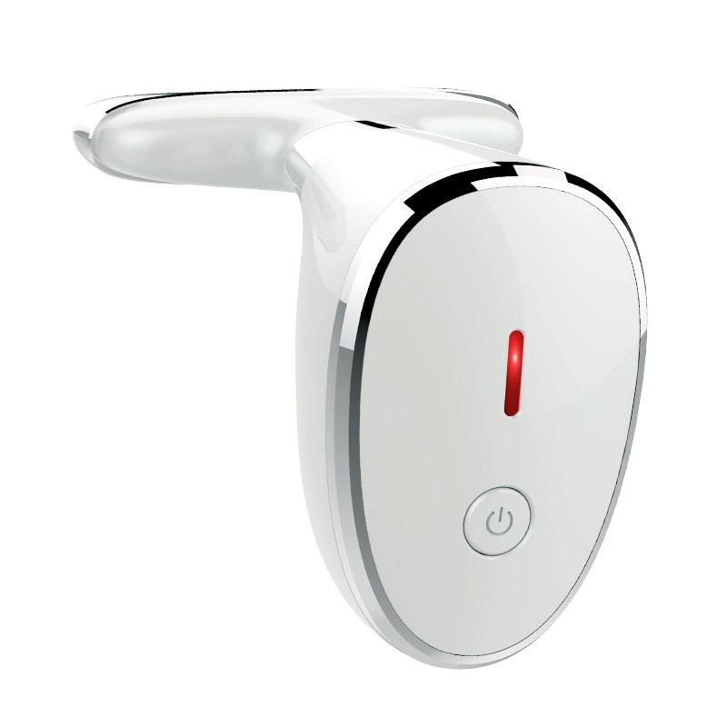 Dispositivo de masaje facial y cuello con vibración y luz LED para reafirmar la piel
Dispositivo de masaje facial y cuello con vibración y luz LED para reafirmar la piel
