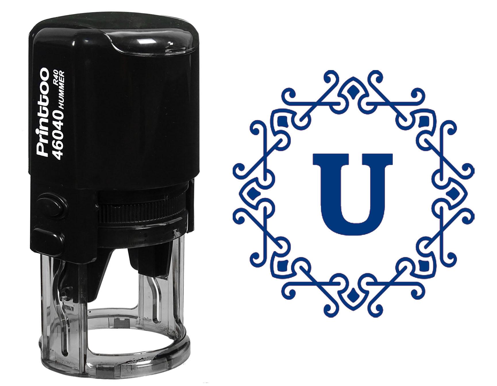Printtoo R-40 Self Inking Octagon Celtic Swirl Frame U Alphabet Monogram Office Stationary Rubber 30 mm Diameter (Approx) синій
Printtoo R-40 Self Inking Octagon Celtic Swirl Frame U Alphabet Monogram Office Stationary Rubber 30 mm Diameter (Approx) синій