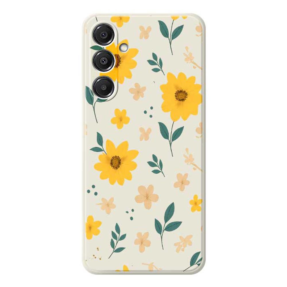 For Samsung Galaxy A16 5G/4G Case Yellow Floral and Leaves Pattern Printing Straight Edge TPU Phone Back Cover Beige
For Samsung Galaxy A16 5G/4G Case Yellow Floral and Leaves Pattern Printing Straight Edge TPU Phone Back Cover Beige