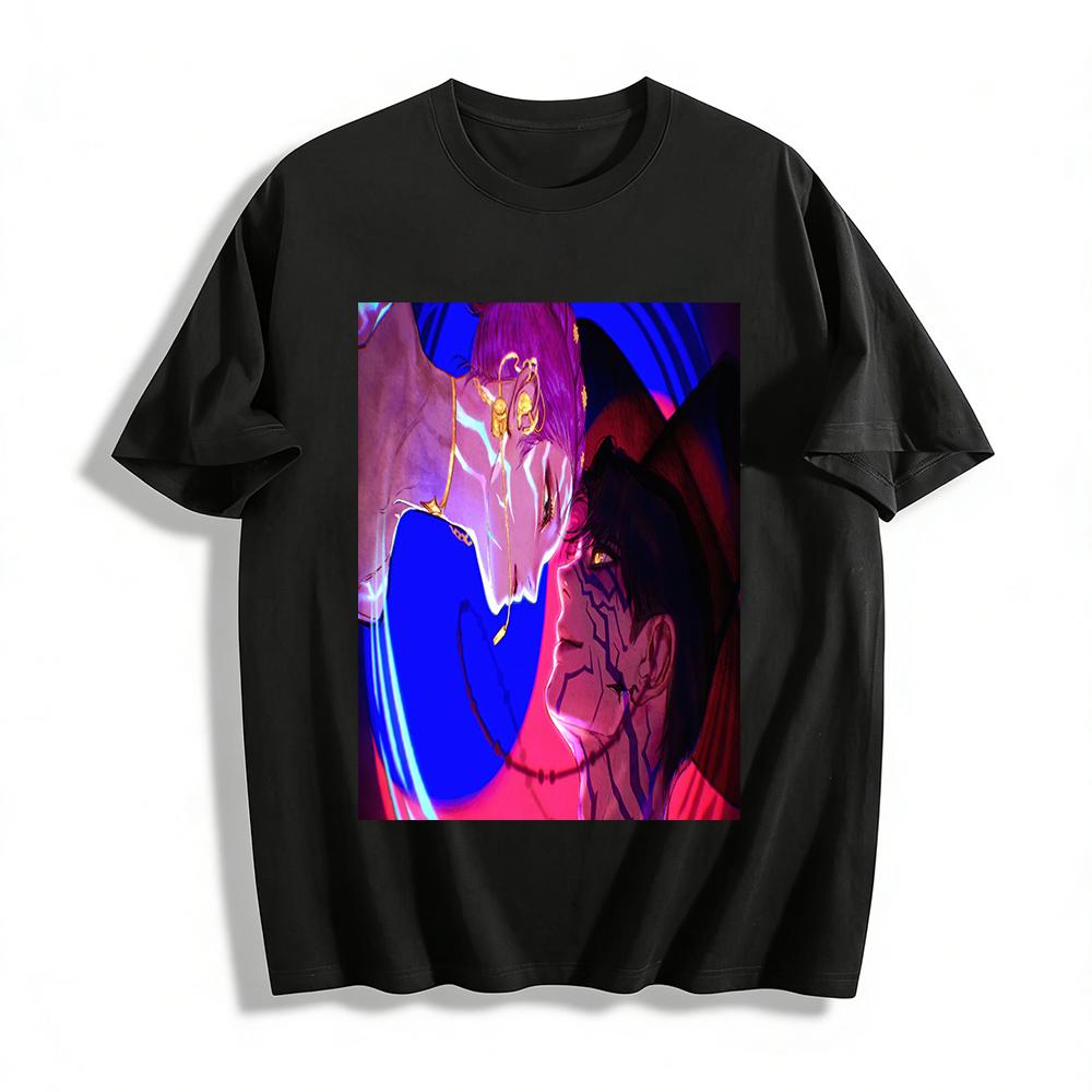 Cyber Fantasy Double Character Print T-Shirt Trendy Street Style Loose Breathable Unisex Top Pure cotton T-shirt XXS
Cyber Fantasy Double Character Print T-Shirt Trendy Street Style Loose Breathable Unisex Top Pure cotton T-shirt XXS