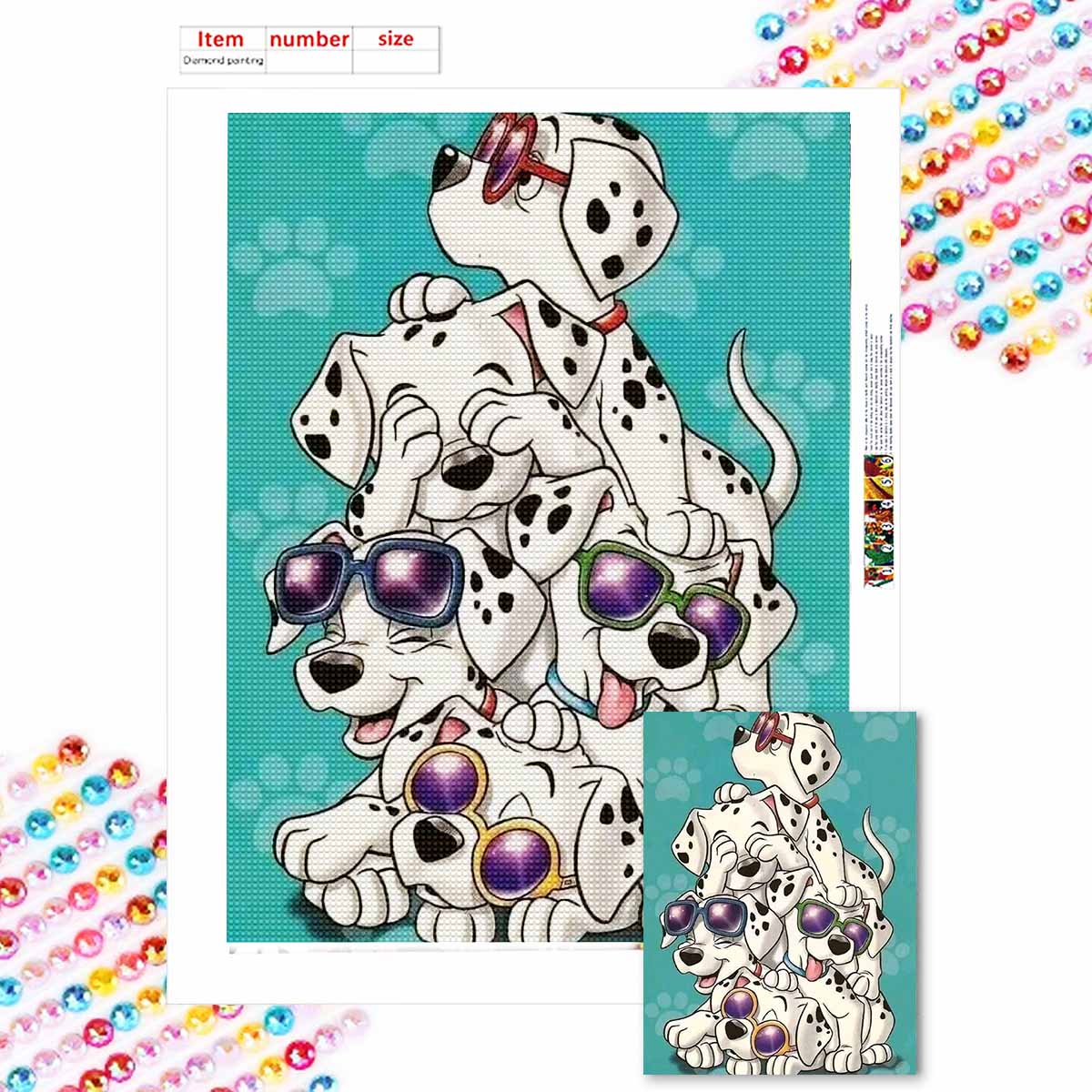 Алмазная живопись своими руками Группа далматинов Набор для вышивания крестом Мозаичное искусство Алмазная живопись Полная выкладка Алмаз Домашнее украшение Round 20x30cm
Алмазная живопись своими руками Группа далматинов Набор для вышивания крестом Мозаичное искусство Алмазная живопись Полная выкладка Алмаз Домашнее украшение Round 20x30cm