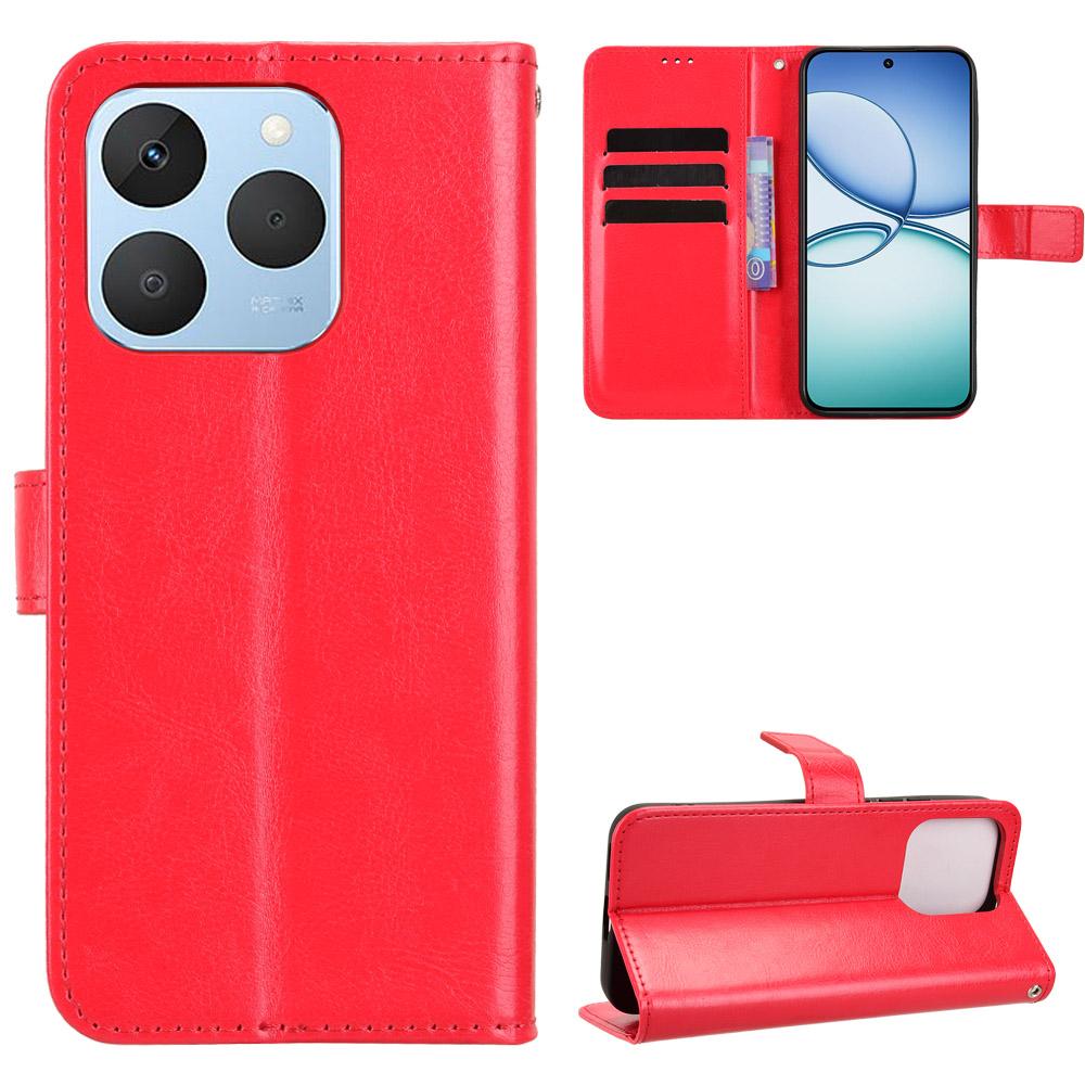 For Realme 15T 5G PU Leather Case with Strap Crazy Horse Texture Phone Wallet Cover
For Realme 15T 5G PU Leather Case with Strap Crazy Horse Texture Phone Wallet Cover