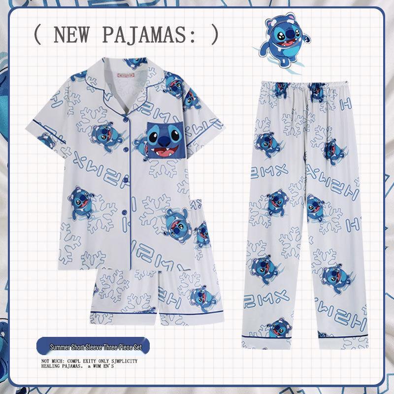 Korean Style Snoopy Pajama Set for Women - Pure Cotton, Comfortable, Cartoon Design, Loose Fit, Short-Sleeved, 3-Piece Homewear Set. XL
Korean Style Snoopy Pajama Set for Women - Pure Cotton, Comfortable, Cartoon Design, Loose Fit, Short-Sleeved, 3-Piece Homewear Set. XL