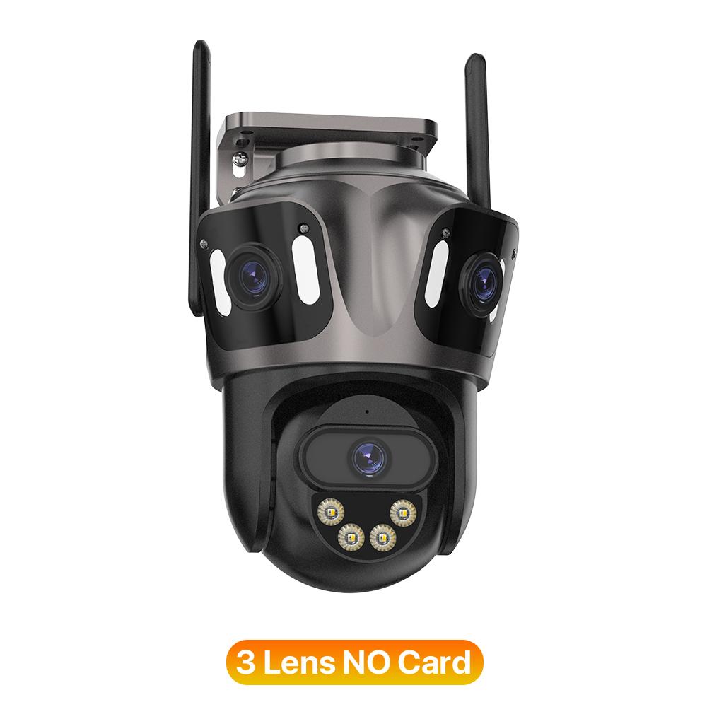 Three Screen WIFI IP Camera Outdoor 4K Dual Lens PTZ Camera Ai Human Detection IP66 Waterproof CCTV Video Security Camera iCsee 3 Lens No Card
Three Screen WIFI IP Camera Outdoor 4K Dual Lens PTZ Camera Ai Human Detection IP66 Waterproof CCTV Video Security Camera iCsee 3 Lens No Card
