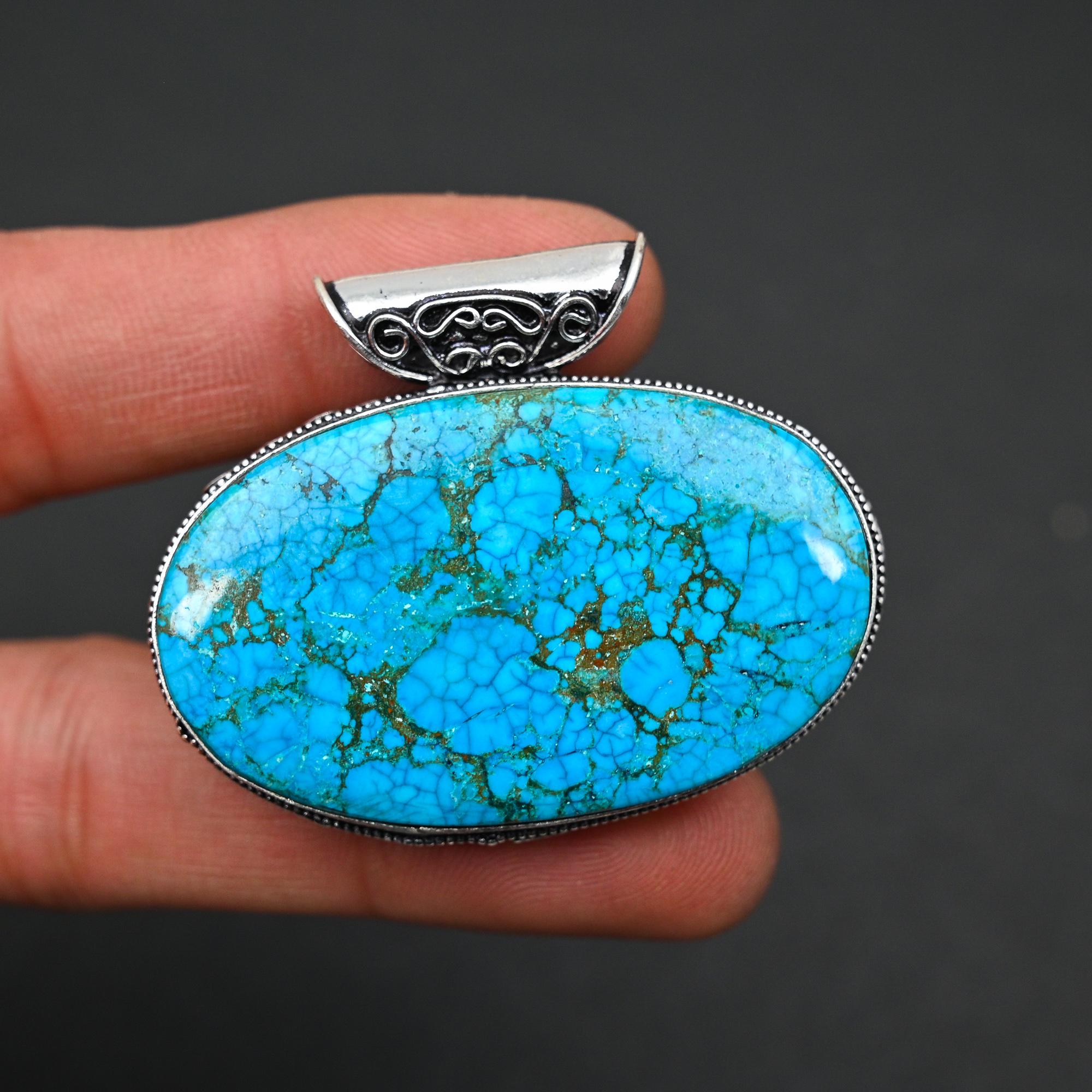 Бирюзовый кулон из стерлингового серебра 925 пробы, кулон ручной работы, кулон-цепочка, уникальные ювелирные изделия, оригинальный кулон с драгоценным камнем, подарок для него, женский подарок
Бирюзовый кулон из стерлингового серебра 925 пробы, кулон ручной работы, кулон-цепочка, уникальные ювелирные изделия, оригинальный кулон с драгоценным камнем, подарок для него, женский подарок