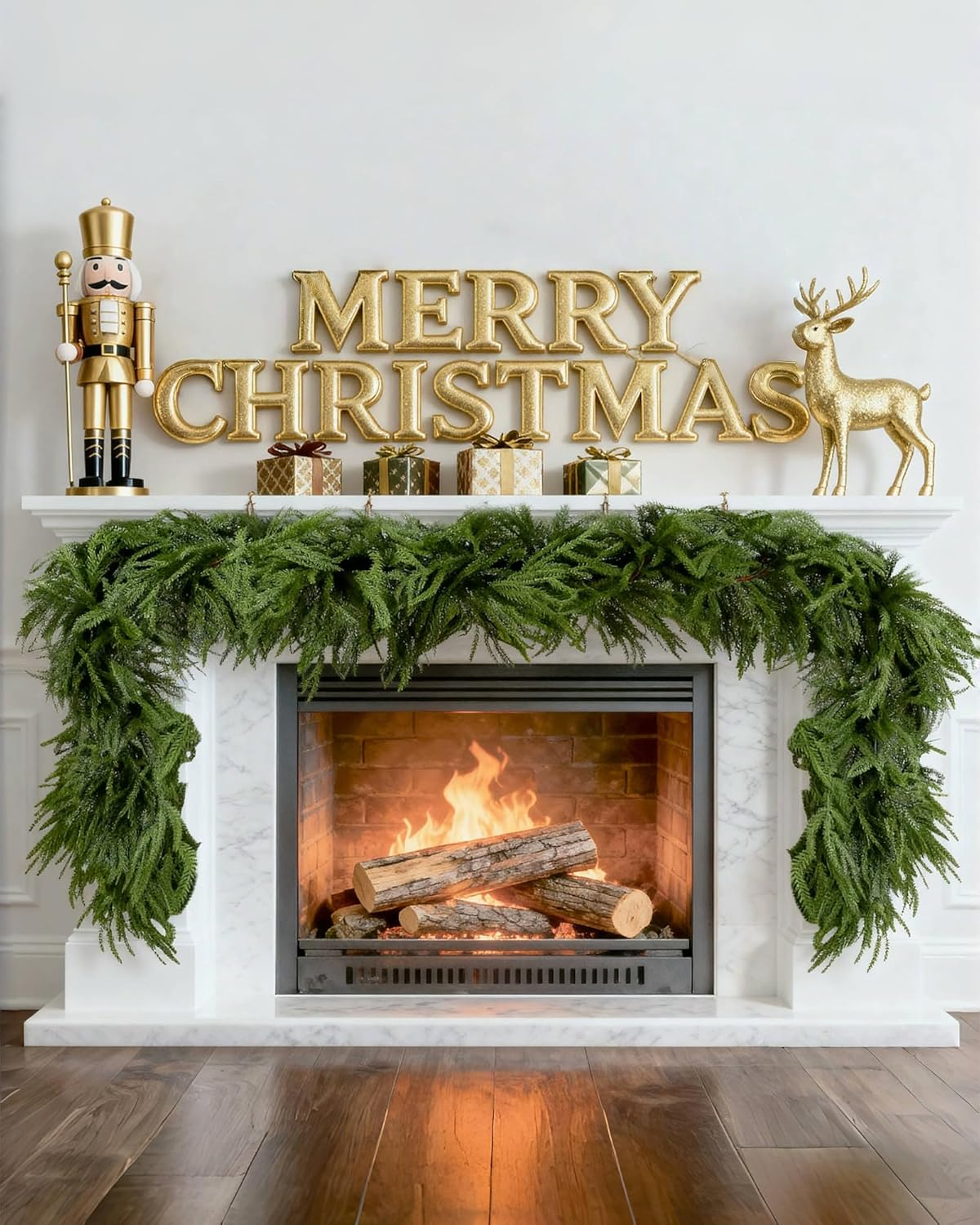 12FT Artificial Christmas Garland, Real Touch Norfolk Pine, Ultra Full Unlit Garland for Door, Mantle, Fireplace, Indoor Outdoor Norfolk 6FT
12FT Artificial Christmas Garland, Real Touch Norfolk Pine, Ultra Full Unlit Garland for Door, Mantle, Fireplace, Indoor Outdoor Norfolk 6FT