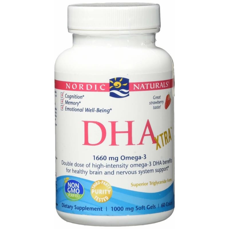 Nordic Naturals DHA 1000 Strawberry Flavor 60 Capsules
Nordic Naturals DHA 1000 Strawberry Flavor 60 Capsules