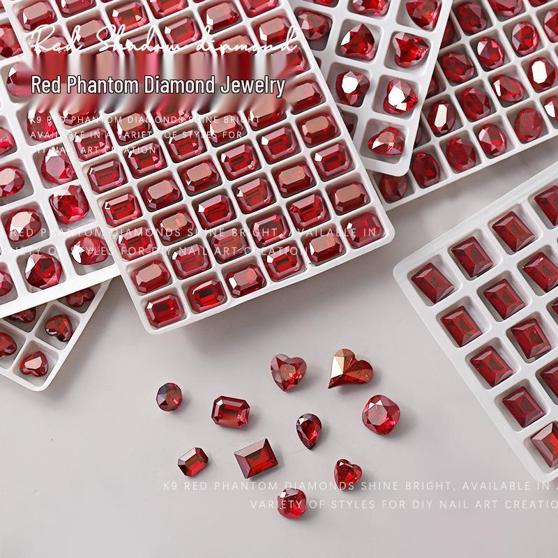 K9 Nail Art Decorations Set: Red Phantom Water Diamonds & Twisted Heart Crystals (2 Pieces)
K9 Nail Art Decorations Set: Red Phantom Water Diamonds & Twisted Heart Crystals (2 Pieces)