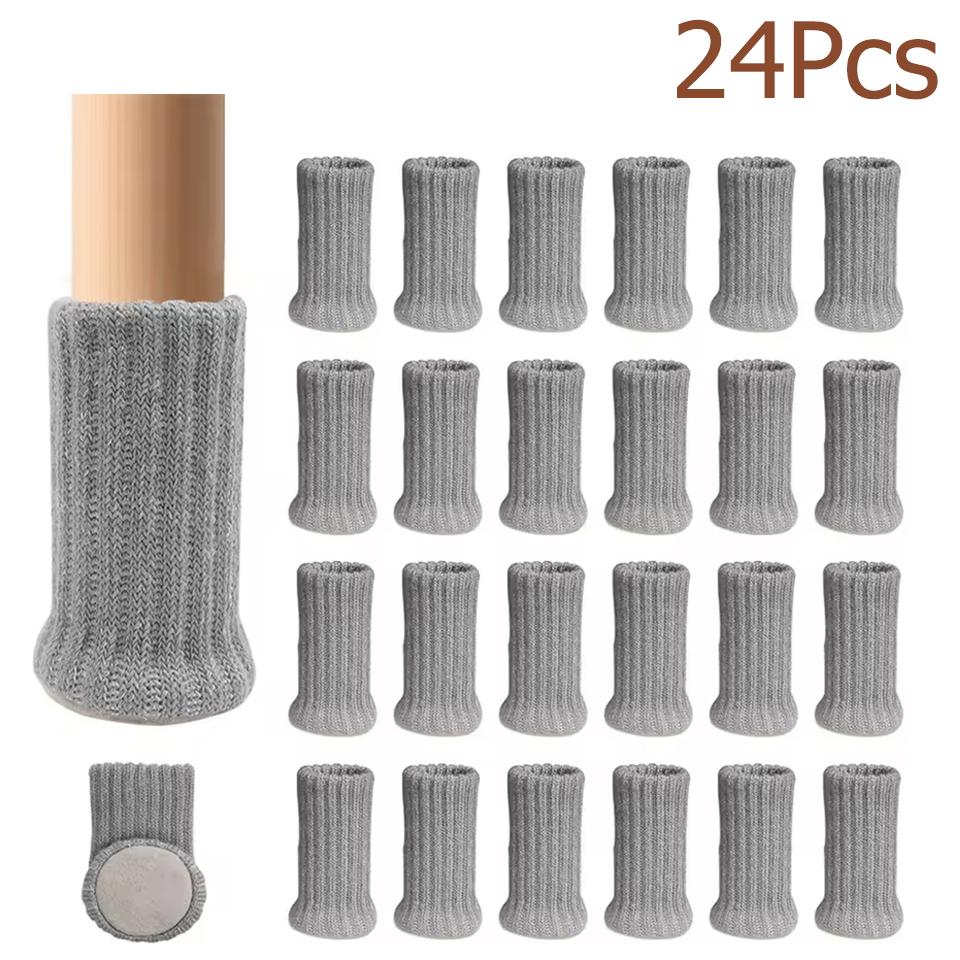 Chair Legs Socks Knitted Silent Feet 16/24Pcs Furniture Floor Protectors Anti-slip Pads Silent Thicken Table High Elastic Covers
Chair Legs Socks Knitted Silent Feet 16/24Pcs Furniture Floor Protectors Anti-slip Pads Silent Thicken Table High Elastic Covers