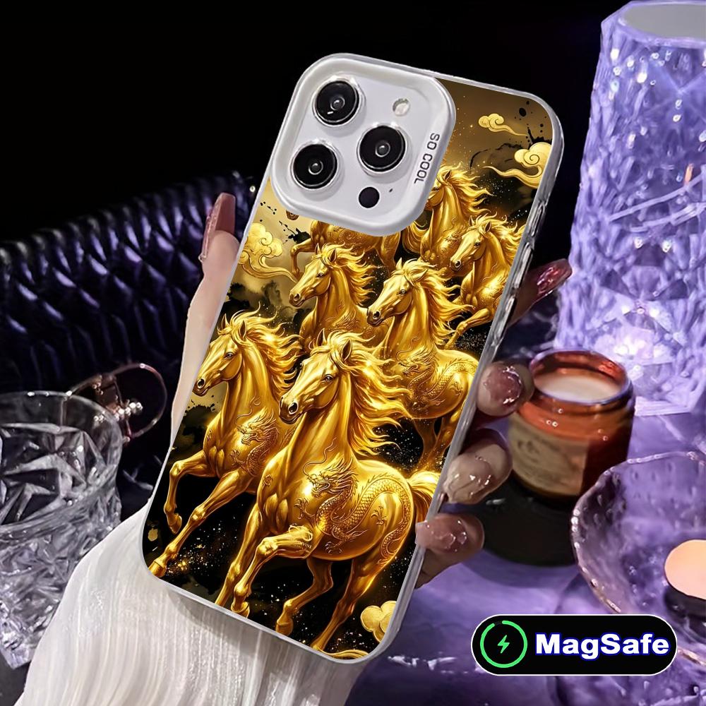 Golden Horse Year Mobile Phone Case for iPhone 17 16 15 14 13 12 11 X XR XS 8 7 Air Pro Max Plus White Translucent Cover iPhone 15 Pro Max
Golden Horse Year Mobile Phone Case for iPhone 17 16 15 14 13 12 11 X XR XS 8 7 Air Pro Max Plus White Translucent Cover iPhone 15 Pro Max