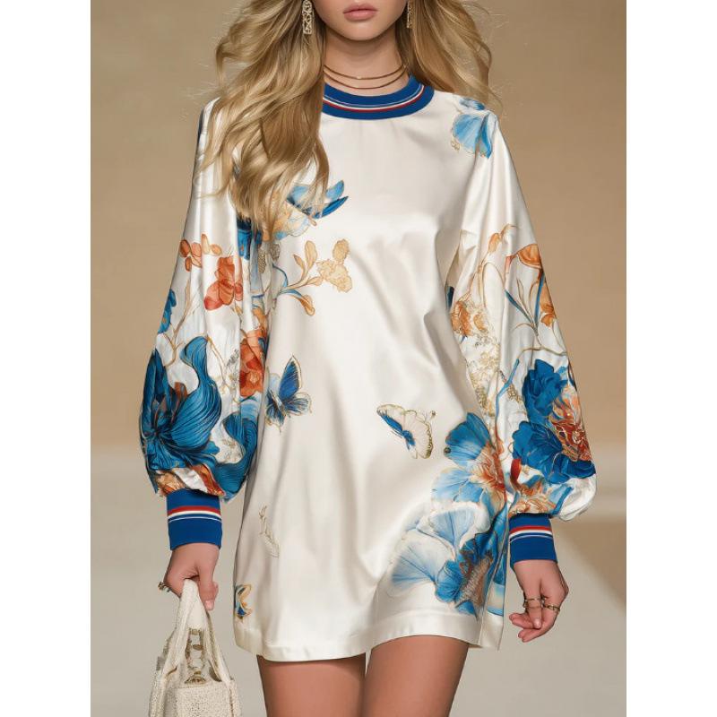 2026 Women s Satin Lantern Sleeve Print Dress Medium белый
2026 Women s Satin Lantern Sleeve Print Dress Medium белый