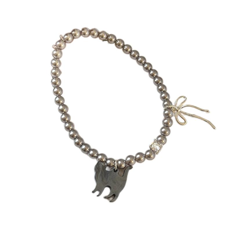 Trendy Alloy Cute Cat Bracelet Animal Cats Pendant Bowknot Bead Chain Bracelet for Women Jewelry Birthday Gift Wholesale сірий колір
Trendy Alloy Cute Cat Bracelet Animal Cats Pendant Bowknot Bead Chain Bracelet for Women Jewelry Birthday Gift Wholesale сірий колір
