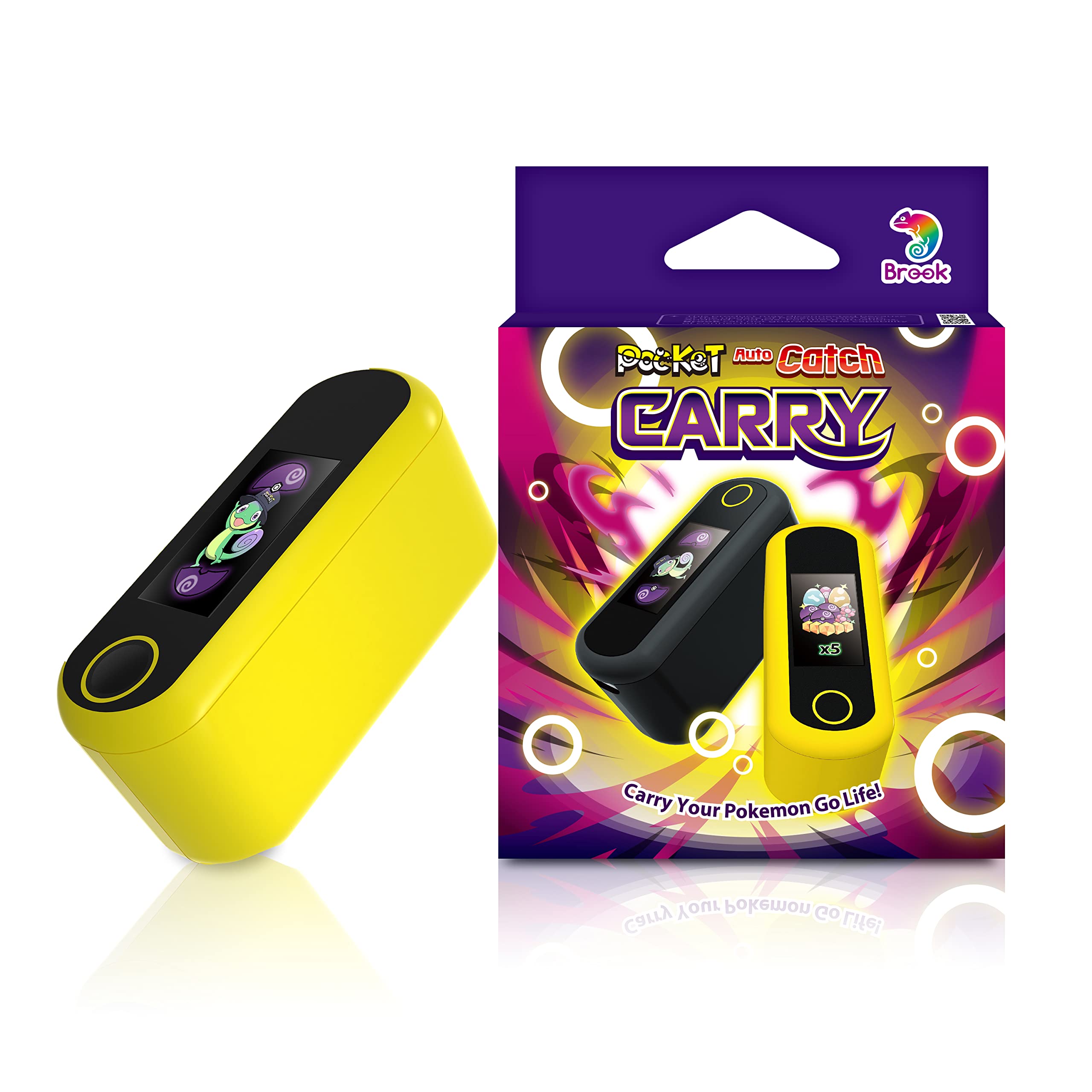 Brook Pocket Auto Catch Carry for Pokemon GO, Pocket Auto Catch Carry, 2 devices connected at the same time, automatic capture (yellow)
Brook Pocket Auto Catch Carry for Pokemon GO, Pocket Auto Catch Carry, 2 devices connected at the same time, automatic capture (yellow)