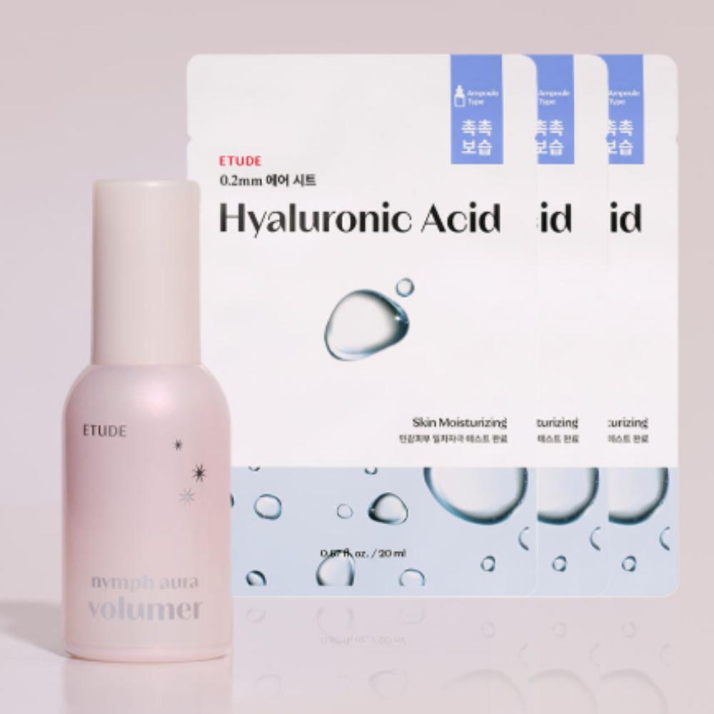 Etude House Nymph Aura Volumer Pure Dewy Glow 24 г + 3 тканевые маски – Набор для сияющей кожи
Etude House Nymph Aura Volumer Pure Dewy Glow 24 г + 3 тканевые маски – Набор для сияющей кожи