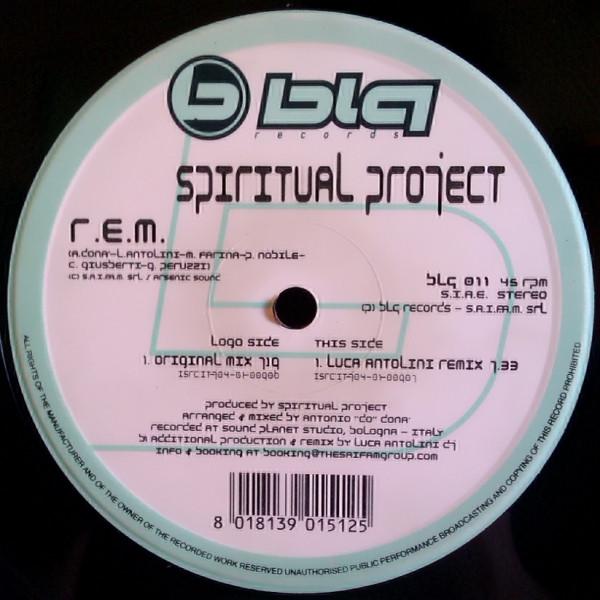 12inch Record SPIRITUAL PROJECT - R.E.M. BLQ011 Blq Records 2002 Italy Dance & Electronica Used
12inch Record SPIRITUAL PROJECT - R.E.M. BLQ011 Blq Records 2002 Italy Dance & Electronica Used