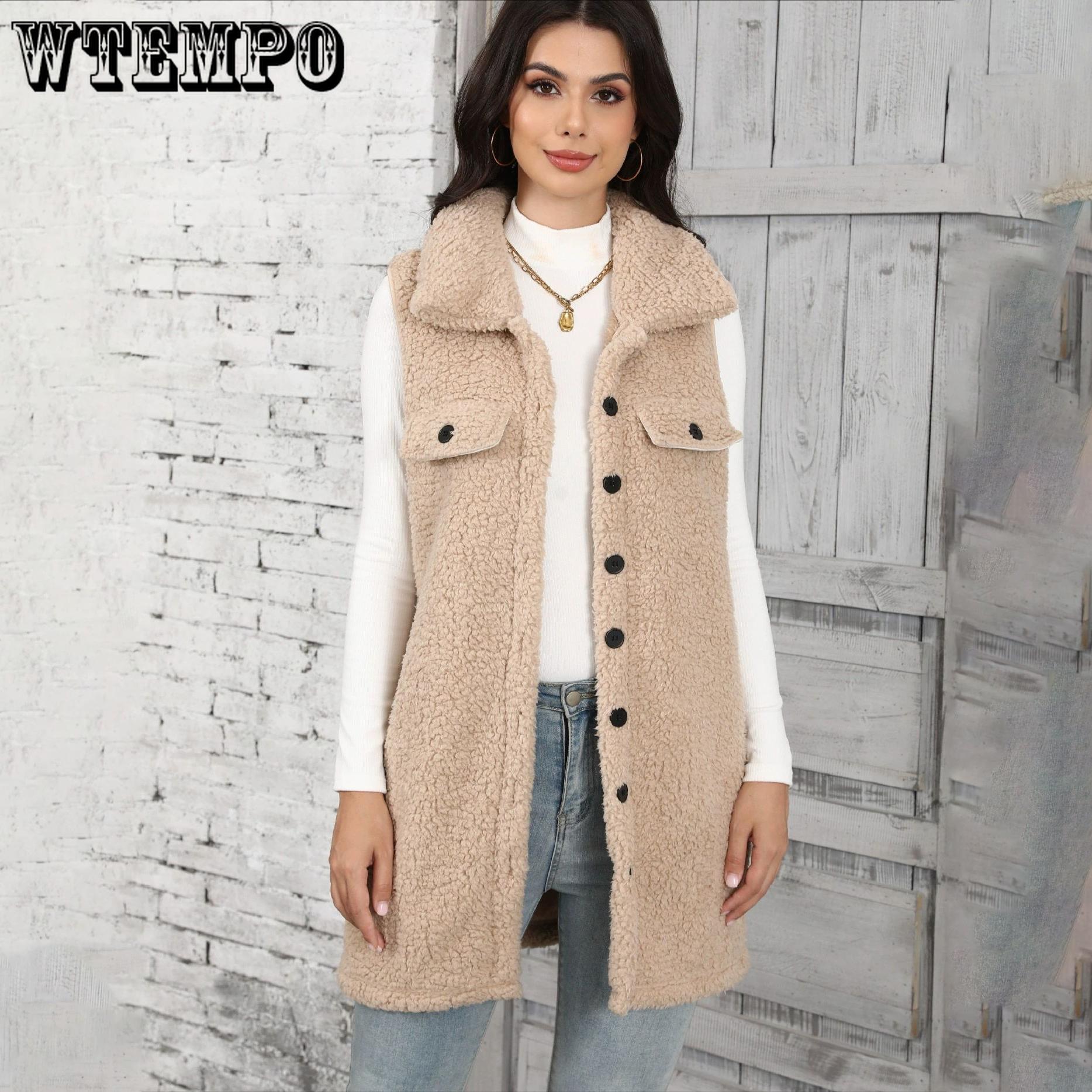 Fall and Winter Women s Lapel Sleeveless Loose Medium-length Plush Cardigan Plush Vest Jacket 2XL абрикосовий
Fall and Winter Women s Lapel Sleeveless Loose Medium-length Plush Cardigan Plush Vest Jacket 2XL абрикосовий