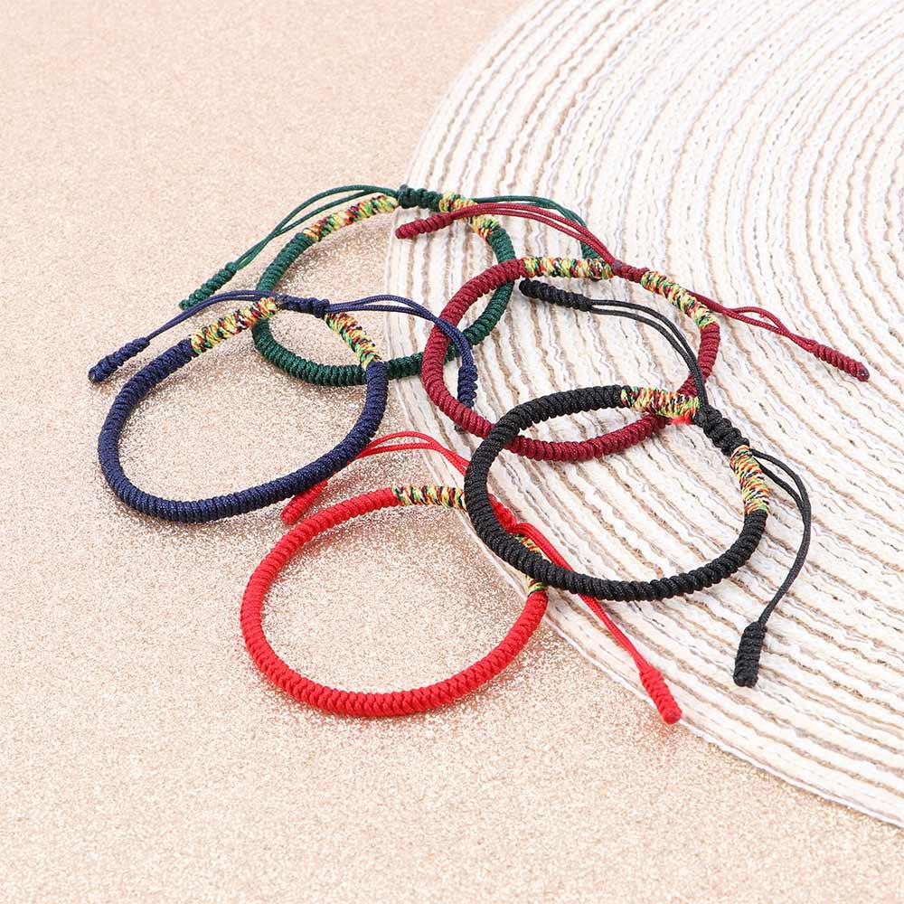 Удачный унисекс регулируемый тибетский амулет веревочные браслеты узлы запястье украшения плетеный браслет
Удачный унисекс регулируемый тибетский амулет веревочные браслеты узлы запястье украшения плетеный браслет
