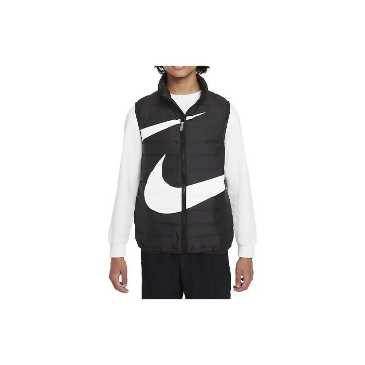 Nike Swoosh Logo Printed Stand Collar Zipper Casual Down Vest Kids Vests Black FV2520-010 XL
Nike Swoosh Logo Printed Stand Collar Zipper Casual Down Vest Kids Vests Black FV2520-010 XL