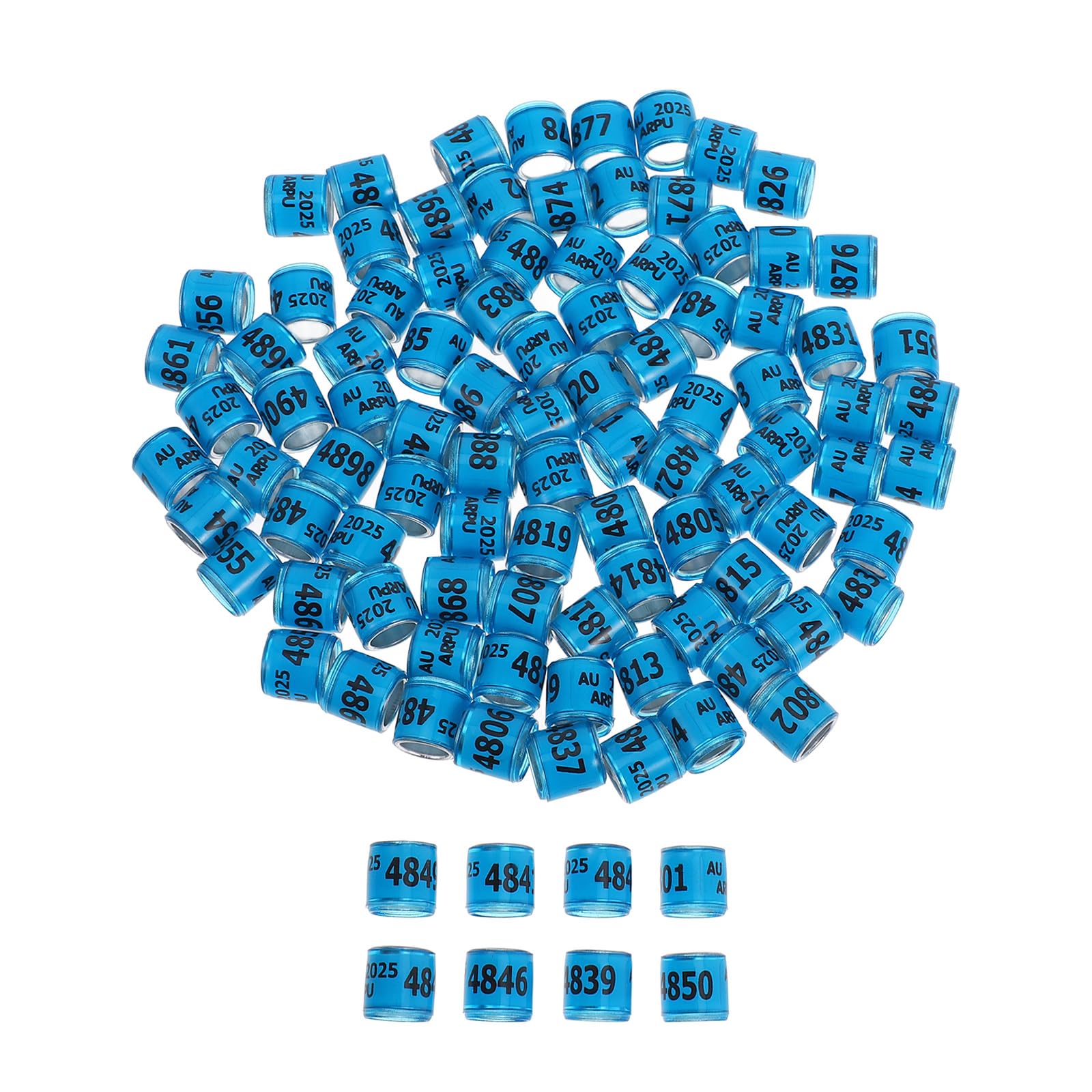 OSALADI 100pcs Pigeon Identification Ring Poultry Foot Ring Bird Foot Ring Identification 10mm Small Bird Foot Ring Bright Color Easy to Put On and
OSALADI 100pcs Pigeon Identification Ring Poultry Foot Ring Bird Foot Ring Identification 10mm Small Bird Foot Ring Bright Color Easy to Put On and