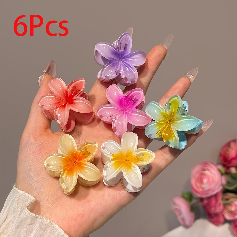 6Pcs Gradient Hair Clips New Flower Hair Claws Small Size Fashion Headwear Hairpin Crab Barrette Hair Accessories for Women
6Pcs Gradient Hair Clips New Flower Hair Claws Small Size Fashion Headwear Hairpin Crab Barrette Hair Accessories for Women