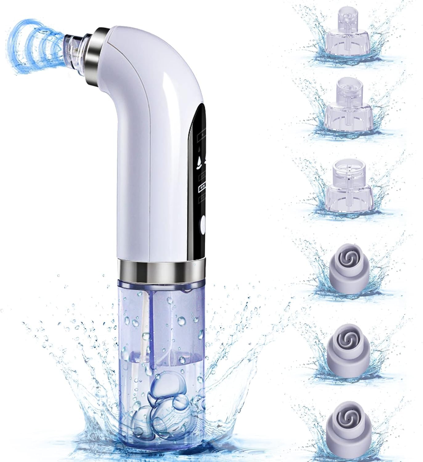 Pore Cleansing Device Tank Separation Pore Cleansing Vacuum Suction Technology Water Flow Type Serum Compatible Facial Cleaner 6 Types of Suction белый
Pore Cleansing Device Tank Separation Pore Cleansing Vacuum Suction Technology Water Flow Type Serum Compatible Facial Cleaner 6 Types of Suction белый