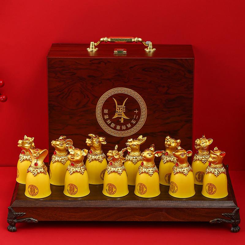 Gold-Plated Baijiu Wine Set, High-End Business Gifts, Creative Animal Head Spirit Cup, Ceramic Zodiac Baijiu Cup
Gold-Plated Baijiu Wine Set, High-End Business Gifts, Creative Animal Head Spirit Cup, Ceramic Zodiac Baijiu Cup