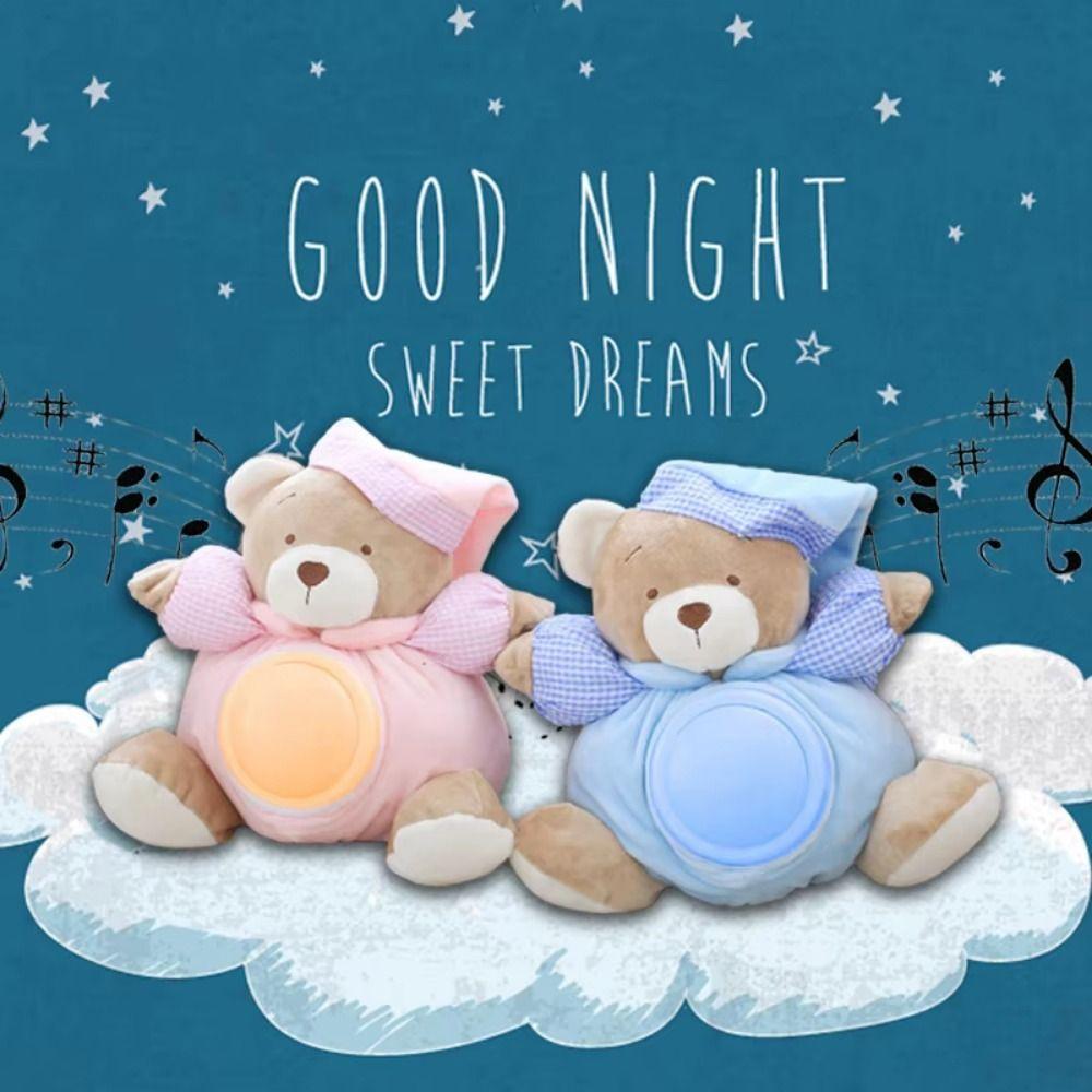 Breathing Light Sleeping Comfort Bear Musical Breathing Stuffed Animal Toy Sleep Soother Kids синій
Breathing Light Sleeping Comfort Bear Musical Breathing Stuffed Animal Toy Sleep Soother Kids синій